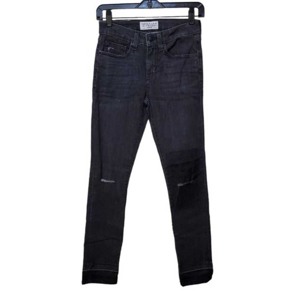 NWT Derek Lam 10 Crosby Denim‎ Devi Jeans Size 25 Mid Rise Authentic Skinny Gray